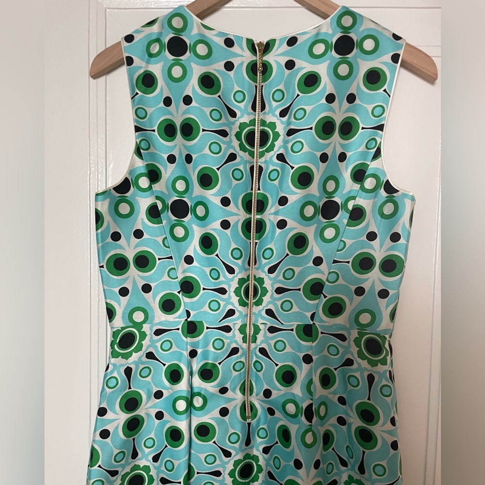 Kate Spade Blue and Green Patterned Sheath Mariam Dress - Picture 6 of 6
